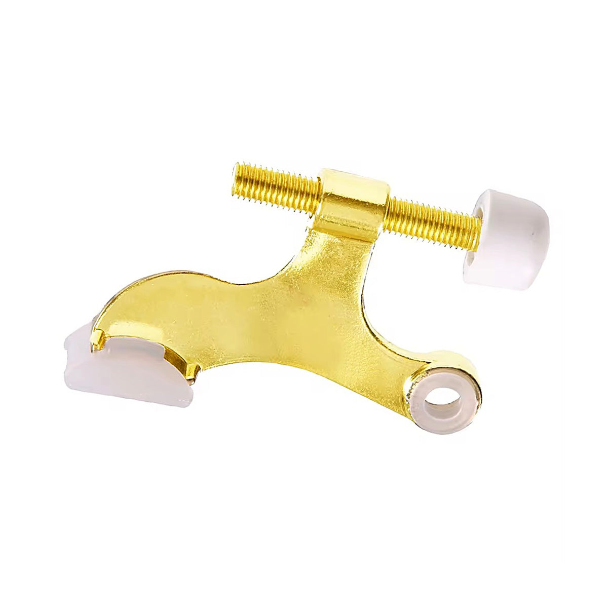 HingeStop hinge pin door stopper — polished brass finish
